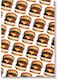Cheeseburger Wall Art Painting Multicolour 40x60cm