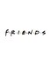 Friends Themed Decorative Wall Art White/Black 30x30cm