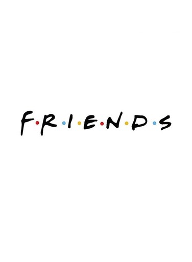 Friends Themed Decorative Wall Art White/Black 30x30cm