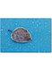 Tree Leaves Snow Wall Art Blue/Brown 40x60cm