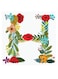 Alphabet H Themed Wall Art Red/Blue/Yellow 30x30cm