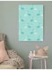 Flamingo Printed Wall Art Green 40x60cm