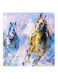 Abstract Horses MDF Wall Art Multicolour