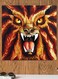 Dragon Themed Wall Art Brown/White 30x30cm