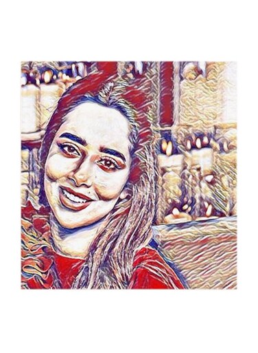 Balqees MDF Wall Art Multicolour 30x30cm