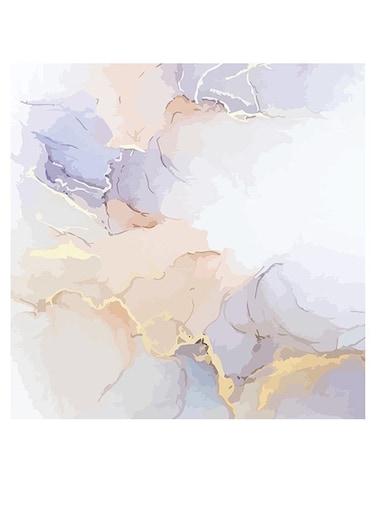Decorative Wall Art Blue/Beige/White 30x30cm