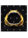 Shark Themed Wall Art Black/Gold/White 30x30cm