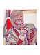 King Abdullah of Jordan MDF Wall Art Multicolour 30x30cm