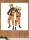 Naruto Themed Printed MDF Wall Art White/Orange/Yellow 30x30cm