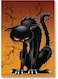 Cat Wall Art Painting Multicolour 40x60cm