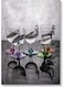Glass Wall Art Multicolour 40x60cm