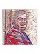 Wooden Rafic Hariri Themed Wall Art Multicolour 30x30cm