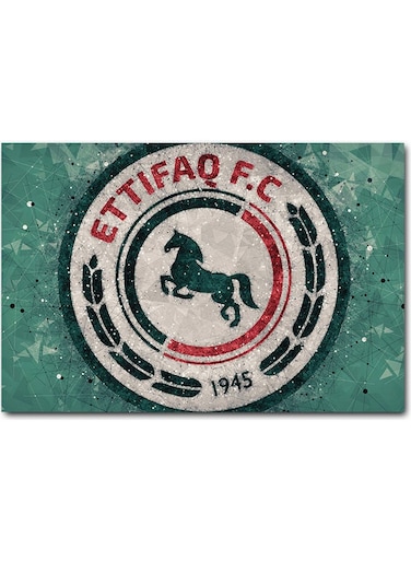 Al-Ettifaq FC Wall Art Multicolour 40x60cm