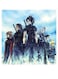 Final Fantasy Themed Wall Art Blue/Black/White 30x30cm
