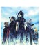 Final Fantasy Themed Wall Art Blue/Black/White 30x30cm