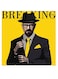 Walter White Breaking Bad Series Themed Wall Art Yellow/Black/Grey 30x30cm