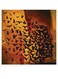Bird Themed Wall Art Yellow/Orange/Black 30x30cm