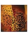 Bird Themed Wall Art Yellow/Orange/Black 30x30cm