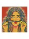 Wooden Wall Art Painting Multicolour 30x30cm