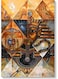 Egyptian Inscriptions Themed Wall Art Painting Multicolour 40x60cm