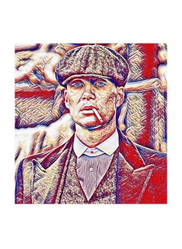 Thomas Shelby Peaky Blinders MDF Wall Art Multicolour 30x30cm