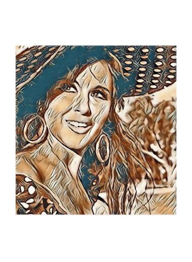 Soad Hosny MDF Wall Art Multicolour 30x30cm