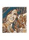 Soad Hosny MDF Wall Art Multicolour 30x30cm