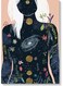 Space Woman Themed Wall Art Painting Multicolour 40x60cm