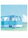 Bus Themed Wall Art Blue/Green/White 30x30cm