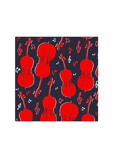 Violin Mdf Wall Art Multicolour 30x30centimeter