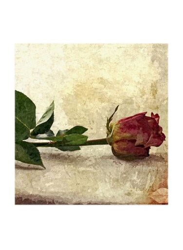 Flower Abstract MDF Wall Art Multicolour 30x30cm