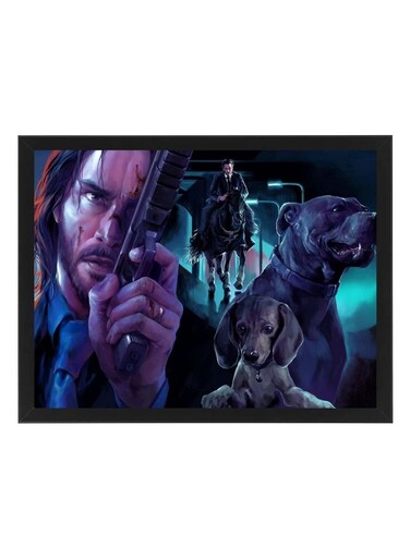 Digital Wall Art Poster Frame John Wick 30X40 cm