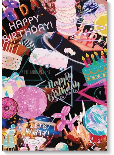 Decorative Wall Art Painting Multicolour 40 x 60cm