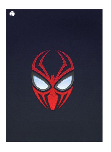 Printed Decorative Wall Art Plate Black/Red/White 20cm