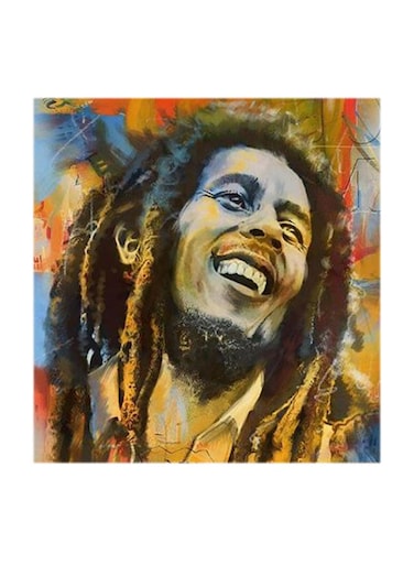 Bob Marley MDF Wall Art Multicolour 30x30centimeter