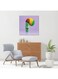 English Letters P MDF Wall Art Multicolour 30 X 30cm