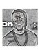 Kevin Hart MDF Wall Art Painting Grey 30x0.5x30cm