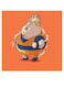 Dragon Ball Z Printed Wall Art Orange/Blue/Yellow 30x30cm