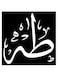 Taha Printed Wall Art Black/White 30x30cm