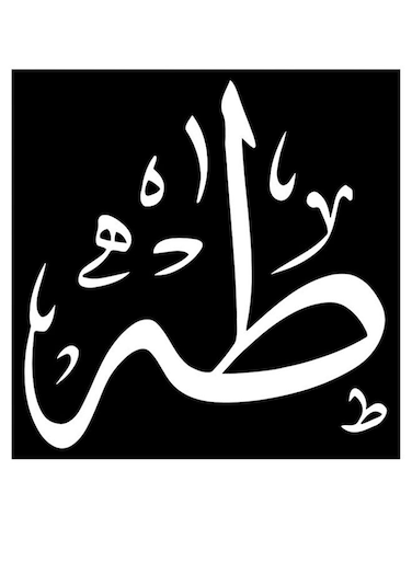 Taha Printed Wall Art Black/White 30x30cm