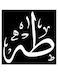 Taha Printed Wall Art Black/White 30x30cm