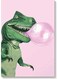 Dinosaur Wall Art Painting Multicolour 40x60cm