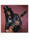 Slash Musician Themed Decorative Wall Art Black/Red 30x30cm
