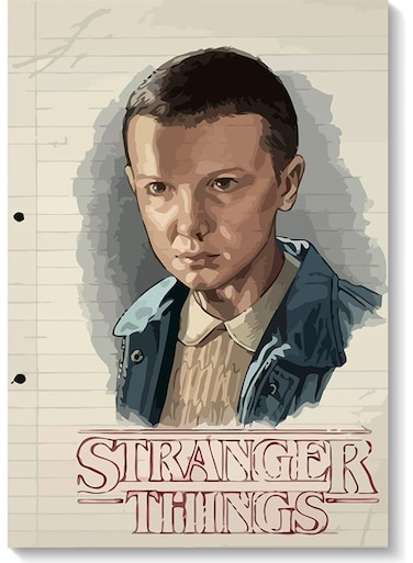 Eleven Stranger Things Wall Art Multicolour 40x60cm