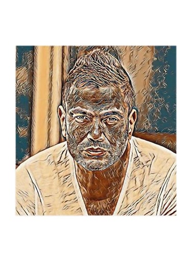 Amr Diab MDF Wall Art Multicolour 30x30centimeter
