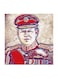 King Abdullah of Jordan MDF Wall Art Multicolour 30x30cm
