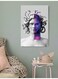 Woman And Snakes Wall Art Multicolour 40x60cm