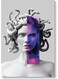 Woman And Snakes Wall Art Multicolour 40x60cm