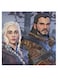 Game Of Thrones Themed Wall Art Brown/White/Grey 30x30cm
