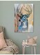 Deer Wall Art Multicolour 40x60cm